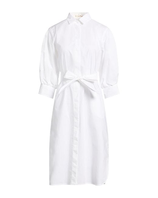 Le Sarte Pettegole White Midi Dress