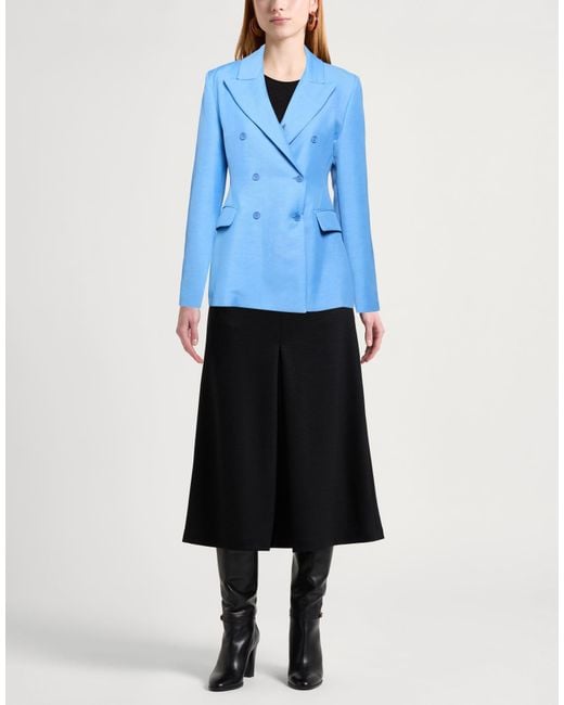 P.A.R.O.S.H. Blue Blazer Viscose, Linen