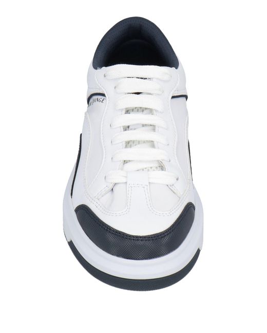 ARMANI EXCHANGE White Sneakers Polyurethane, Polyester for men