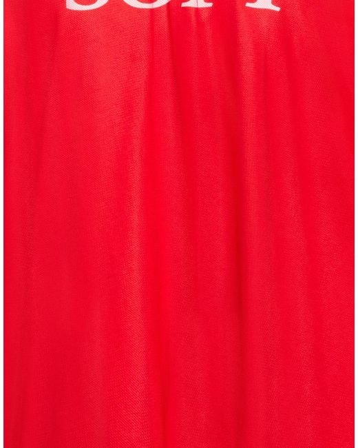 MSGM Red Sweatshirt Cotton, Polyamide
