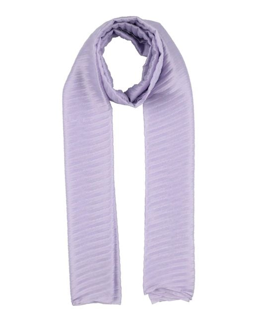 Emporio Armani Purple Scarf Polyester