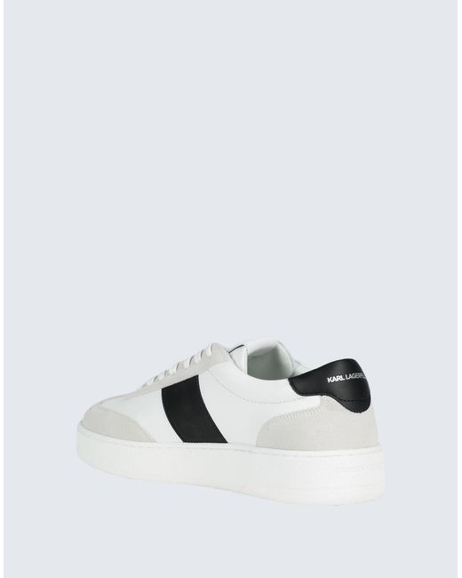 Karl Lagerfeld White Kourt Iii Maison Band Sneakers for men