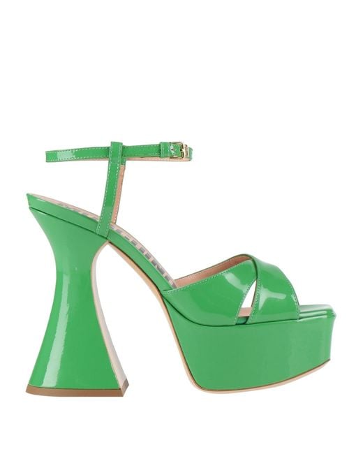Moschino Green Sandals