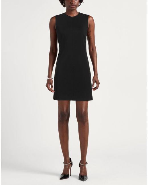 Ottod'Ame Black Mini Dress Viscose, Nylon, Elastane