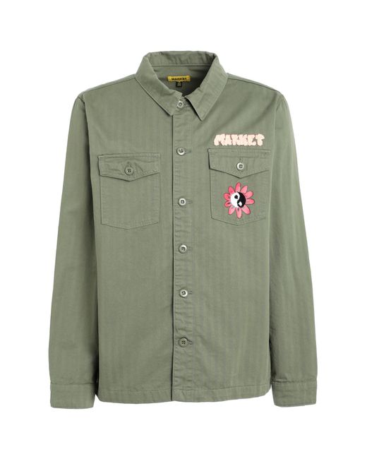 Market Green Shirt for men