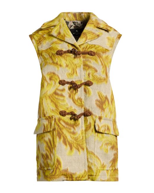 Etro Yellow Vest Wool, Polyamide