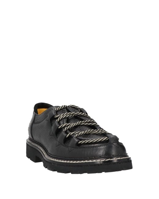 Doucal's Black Lace-Up Shoes for men