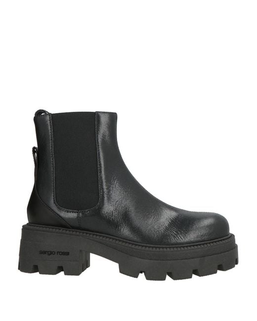 Sergio Rossi Black Ankle Boots