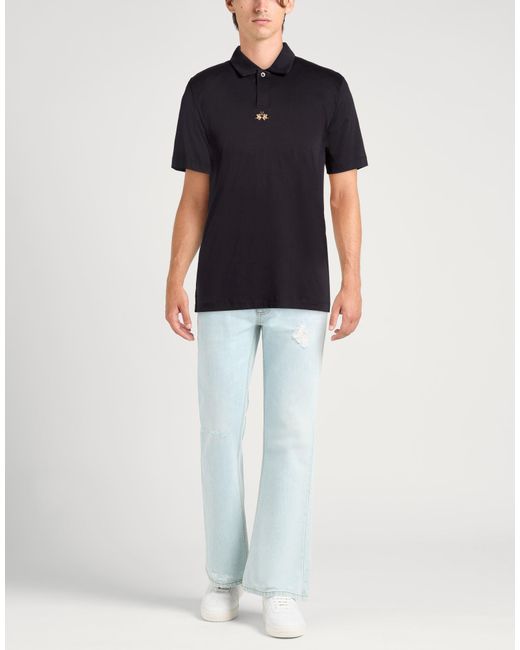 La Martina Black Polo Shirt for men