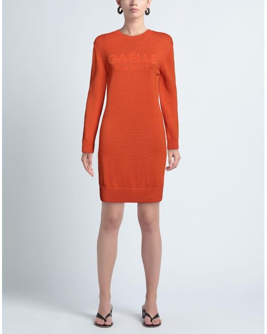 Gaelle Paris Orange Mini-Kleid