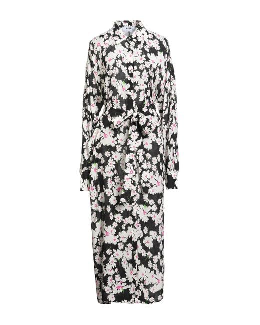 MSGM White Maxi Dress Viscose