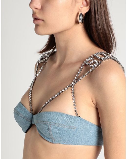 Gcds Blue Top Cotton