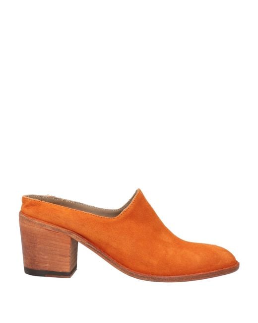 Pantanetti Orange Mules & Clogs
