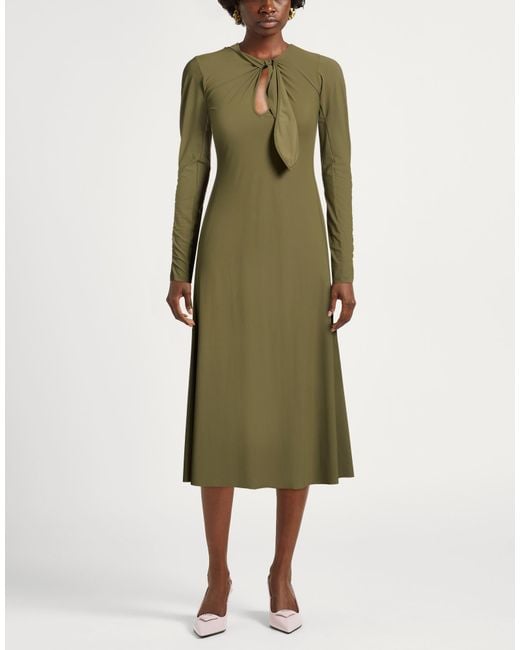High Green Midi Dresses