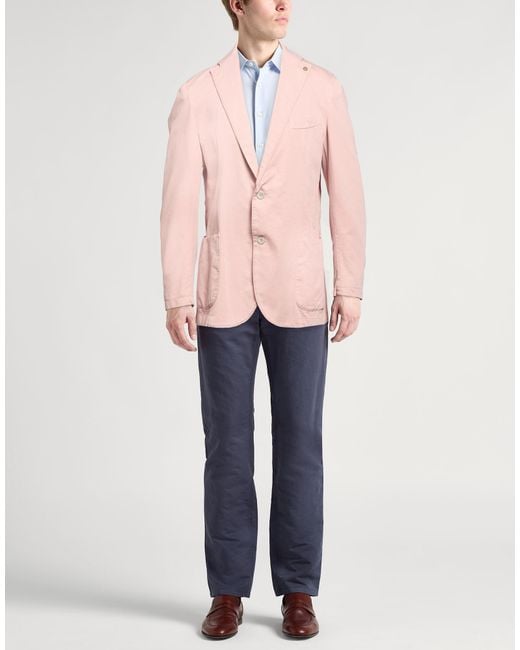 Barbati Pink Blazers for men