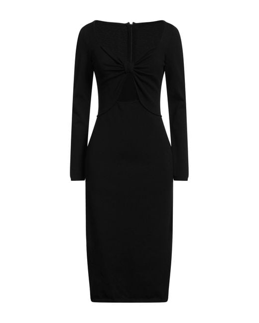 Giambattista Valli Black Midi Dress