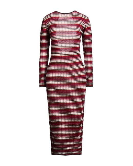 Laneus Red Midi Dress