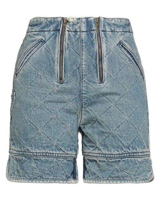 Philosophy Di Lorenzo Serafini Blue Denim Shorts Cotton