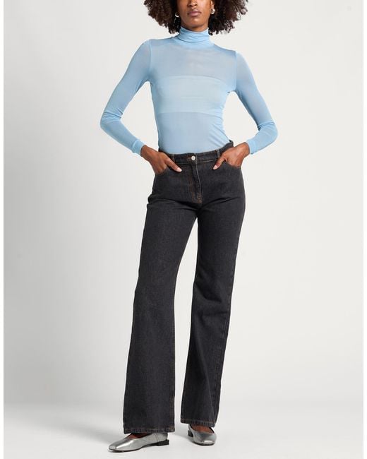 Maison Margiela Blue Bodysuit Viscose