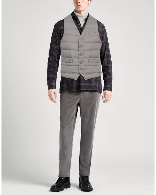 Herno Gray Legend Vest Polyamide, Polyurethane Coated, Polyester for men