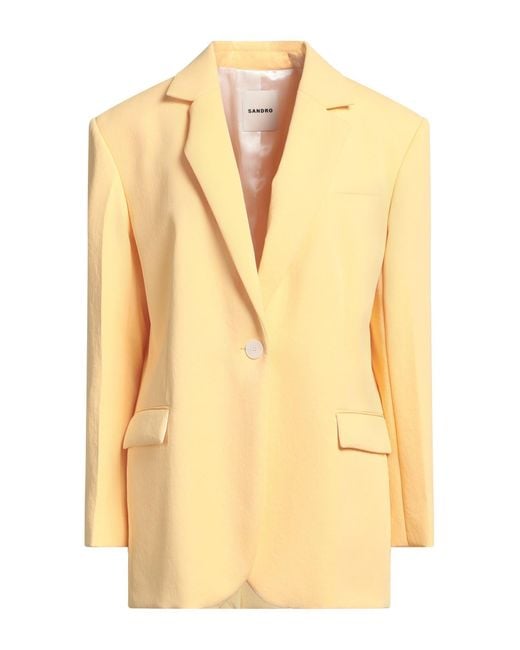 Blazer Sandro en coloris Yellow