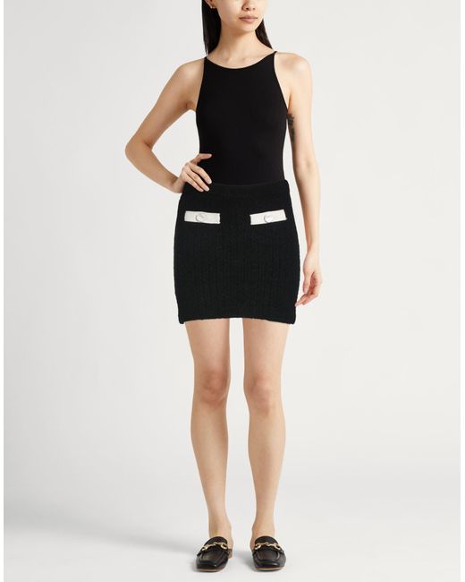 Self-Portrait Black Mini Skirt