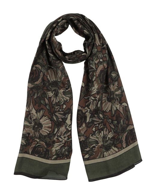 Slowear Black Military Scarf Modal, Cashmere for men