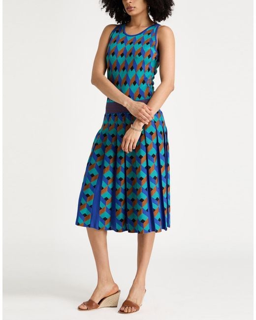 Drumohr Blue Midi Dresses