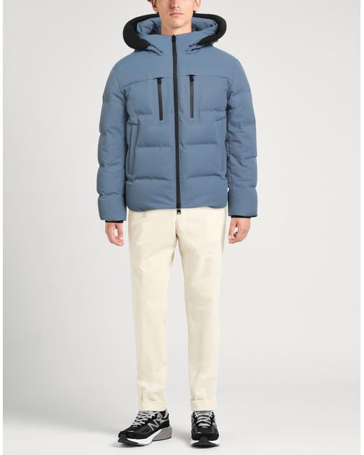 Woolrich Blue Puffer Polyester for men