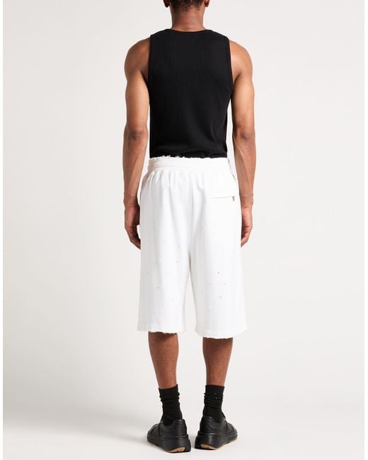 Dolce & Gabbana White Shorts & Bermuda Shorts Cotton for men