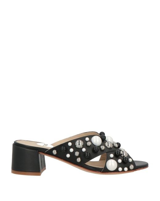 Ras Black Sandals Leather