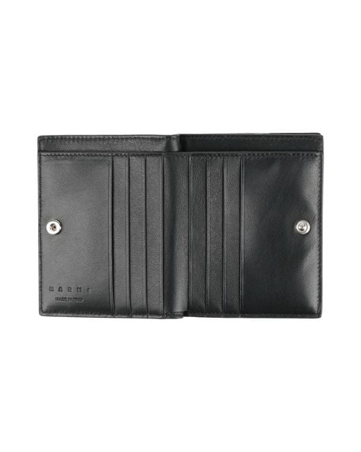 Marni Black Wallet Leather for men