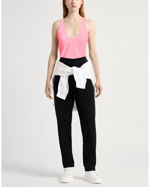 Patrizia Pepe Pink Fuchsia Tank Top Polyester, Elastane