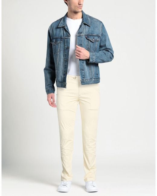 0/zero Construction Natural Cream Pants Cotton, Elastane for men