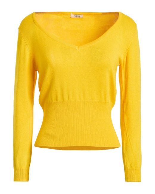 Fracomina Women's Yellow Sweater Viscose, Nylon