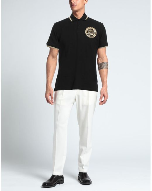 Just Cavalli Black Polo Shirt for men