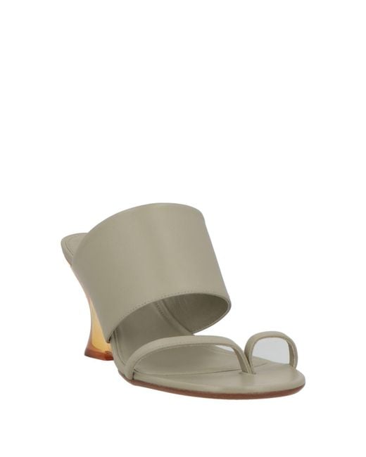 Dries Van Noten White Thong Sandals