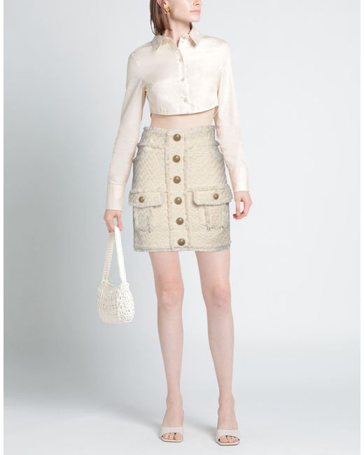 Balmain Natural Mini Skirt