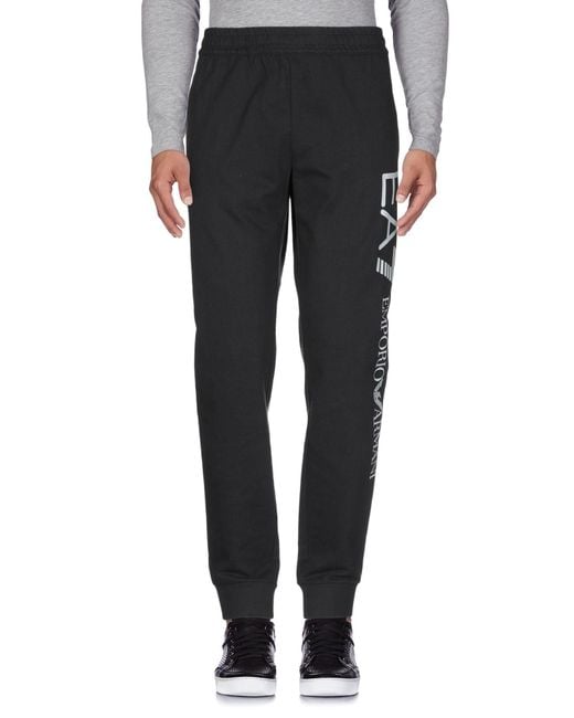 EA7 Black Pants for men