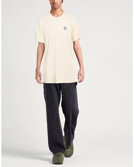 EA7 Natural T-Shirt Viscose, Polyamide, Elastane for men