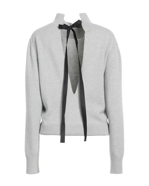 Fendi Gray Turtleneck Wool, Cashmere, Polyamide, Elastane