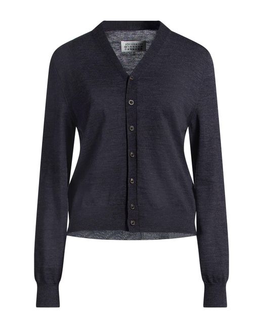 Maison Margiela Blue Midnight Cardigan Wool