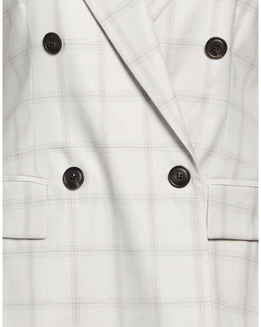 Eleventy White Light Blazer Wool, Viscose, Elastane