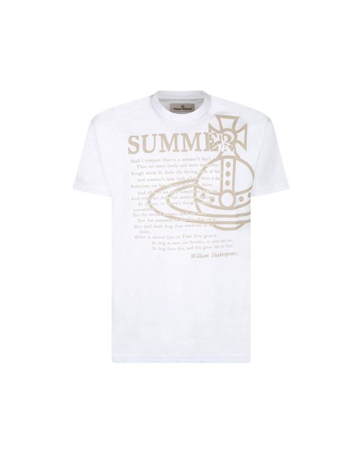 T-shirt di Vivienne Westwood in White da Uomo