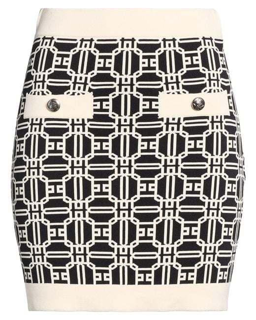 Elisabetta Franchi Black Mini Skirt