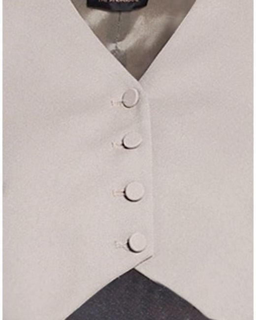 ANDAMANE Gray Tailored Vest Polyester