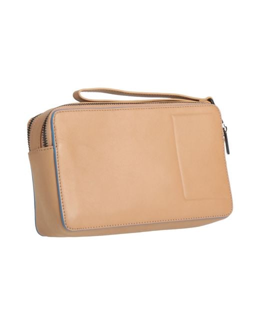 Piquadro Natural Camel Beauty Case Cow Leather, Eva (Ethylene for men