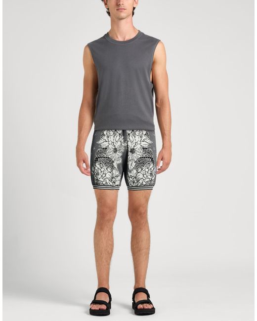 John Richmond Gray Shorts & Bermuda Shorts Cotton for men