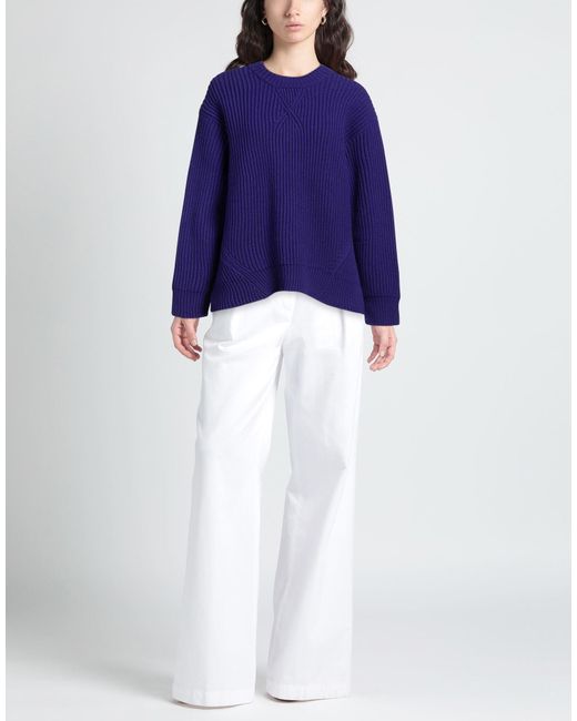 Jil Sander Blue Sweater Wool