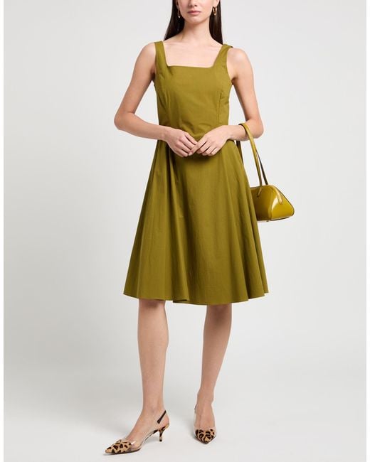 Caliban Green Midi Dress